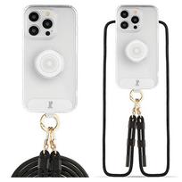 Just Elegance 3in1 PopGrip Dėklas Apple iPhone 15 Pro Skaidrus (Clear)