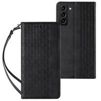 s22 plus telefonas - Hurtel Magnet Strap dėklas skirtas Samsung Galaxy S22+ (S22 Plus) Juodas (Black) - 1 nuotrauka
