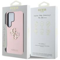 telefonas galaxy s25 ultra - Guess "Grained Big 4G Logo Small Classic Logo Case Galaxy S25 Ultra" Pink - 2 nuotrauka