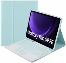 Strado Dėklas su Bluetooth klaviatūra ir touchpad Samsung Galaxy Tab S9 FE 10.9 / S10 FE Mėlynas (Blue)