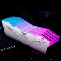 6000 32gb - Team Group T-Force Delta RGB White 32 GB, DDR5, 6000 MHz, CL30, 2x16 GB - 1 nuotrauka
