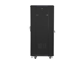 server rack - Lanberg FF01-6627-12B-KPL Rack cabinet 19" free-standing 27U/600x600 (flat pack) Juodas (Black) - 3 nuotrauka