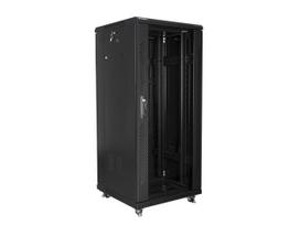 server rack - Lanberg FF01-6627-12B-KPL Rack cabinet 19" free-standing 27U/600x600 (flat pack) Juodas (Black) - 4 nuotrauka