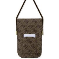 telefonas - Guess "PU 4G Metal Logo Script Phone Bag" Brown - 2 nuotrauka
