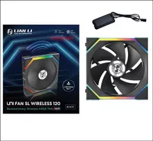 argb ventiliatoriai - Lian Li UNI FAN SL Wireless 120 Reverse Blade Juodas (Black) - 2 nuotrauka