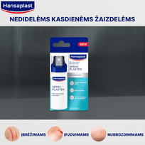 purskiamas pleistras - HANSAPLAST Second Skin Protection purškiamas pleistras, 40 ml - 4 nuotrauka