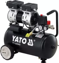 mini kompresorius - Yato YT-23342 kompresorius 24L 1AG 140l/min be alyvos - 1 nuotrauka