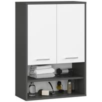 Pakabinama vonios spintelė Akord FIN H934, grafito pilka/balta (Graphite Grey/White)