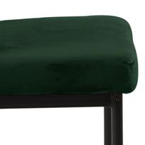 kedi tamsiai zalia - Valgomojo kėdė ArtLife Alm Velvet MT_ACT/KRZ_ALM-DUBLIN_DARK_GREEN_19, juoda/tamsiai žalia, 55 cm x 45 cm x 90.5 cm - 7 nuotrauka