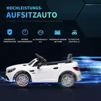 dvivietis elektrinis automobilis vaikui - Dvivietis elektrinis automobilis vaikams, baltas - 7 nuotrauka