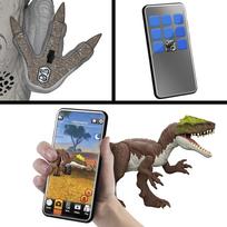 jurassic world tyrannosaurus - Žaislinė figūrėlė Mattel Jurassic World Rebirth Tyrannosaurus Rex, pilka - 3 nuotrauka