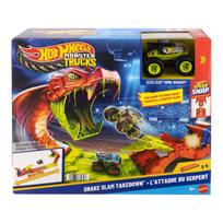 hot wheels trasos - Mattel Hot Wheels Monster Trucks Snake Slam Takedown JJN44 - 5 nuotrauka