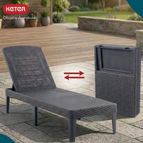 sodo gultas - Keter Jaipur Saulės gultas, grafito (Grey) - 7 nuotrauka