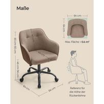 metalines kedes - Fotelis VLX Diamond 246370, rudas, 69 cm x 69 cm x 69 cm - 3 nuotrauka
