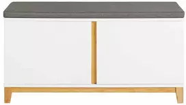 prieskambario baldai - SoBuy Batų suoliukas FSR117-W, baltas (White) - 1 nuotrauka