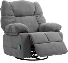 Fotelis HOMCOM masažinis krėslas, tamsiai pilkas (Dark Grey)