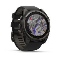 fenix 8 solar garmin - Fenix 8 Solar, 51mm, Sapphire, Gray, Black (010-02907-11) - 6 nuotrauka