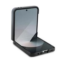 z flip6 - Guess PU 4G Metal Logo Dėklas Samsung Galaxy Z Flip 6/7 FE - Rudas (Brown) - 5 nuotrauka