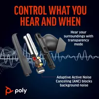 usb ausine - HP Poly Voyager Free 60+ UC Earbuds | 7Y8H0AA - 7 nuotrauka
