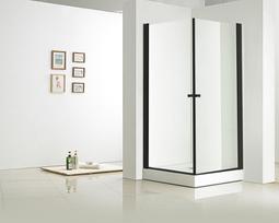 Dušo kabina Vento Napoli, kvadratinė, 90 cm x 90 cm x 195 cm, Juodas (Black)