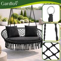 varna - Gardlov Dviguba Sūpynė Gandro Lizdas, Juoda (Black) - 8 nuotrauka