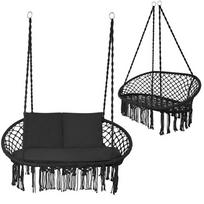 varna - Gardlov Dviguba Sūpynė Gandro Lizdas, Juoda (Black) - 16 nuotrauka