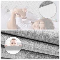 kambarys - Lovos apsauga EcoToys, pilka (Grey), 200 cm - 3 nuotrauka