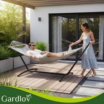 gardlov - Iso Trade Hamakas su stovu Gardlov, 200x150cm - 6 nuotrauka