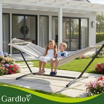 gardlov - Iso Trade Hamakas su stovu Gardlov, 200x150cm - 7 nuotrauka