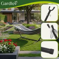 gardlov - Iso Trade Hamakas su stovu Gardlov, 200x150cm - 19 nuotrauka