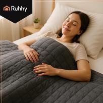 sunys - Ruhhy Svorinė antklodė 200x220cm 10kg Pilka (Grey) - 10 nuotrauka