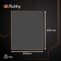 sunys - Ruhhy Svorinė antklodė 200x220cm 10kg Pilka (Grey) - 13 nuotrauka