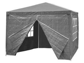 stogine - Komercinė sodo paviljono palapinė MultiGarden 3x3 m, 4 sienos, pilka (Grey) - 2 nuotrauka