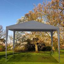 stogine - Komercinė sodo paviljono palapinė MultiGarden 3x3 m, 4 sienos, pilka (Grey) - 3 nuotrauka