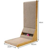 smelis katems - Purlov 22008 Kampinė draskyklė katėms su žaislu, smėlio (Sand) - 10 nuotrauka