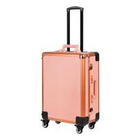 kosmetinis veidrodis - Activeshop Makiažo veidrodis - kosmetikos lagaminas T-27 Rose Gold - 7 nuotrauka
