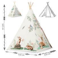 zaidimu namelis - Tipi vaikiška palapinė Nukido, 114×114×165cm - 5 nuotrauka