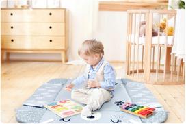 lavinamasis kilimelis - Ricokids lavinamasis kilimėlis Triušis, 110 x 100 cm, Balta/Pilka (White/Grey) - 3 nuotrauka