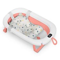 ir termometrai - RICOKIDS sulankstoma vonelė su termometru ir įdėklu, balta-rožinė (White-Pink), RK-287 - 5 nuotrauka