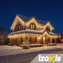 apsvietimo sviestuvas - Kalėdinė lauko girlianda Izoxis 23223, 500 LED, 22,5 m, šilta balta (Warm White) - 2 nuotrauka