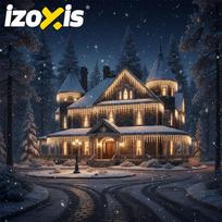 apsvietimo sviestuvas - Kalėdinė lauko girlianda Izoxis 23223, 500 LED, 22,5 m, šilta balta (Warm White) - 4 nuotrauka