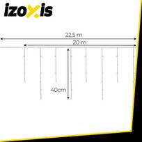 apsvietimo sviestuvas - Kalėdinė lauko girlianda Izoxis 23223, 500 LED, 22,5 m, šilta balta (Warm White) - 5 nuotrauka
