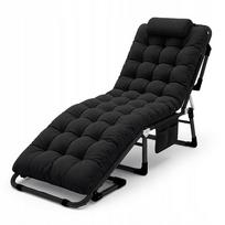 lauko gultas lova - Lauko gultas ChillWell Dream, juoda sp., 193 cm x 67 cm x 40 - 75.5 cm - 8 nuotrauka