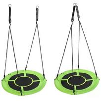 lauko supynes - Malatec Gandralizdžio sūpynės 120 cm, žalia-juoda (Green-Black) - 8 nuotrauka