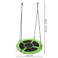 lauko supynes - Malatec Gandralizdžio sūpynės 120 cm, žalia-juoda (Green-Black) - 11 nuotrauka