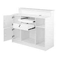 baltas darbo stalas - Gabbiano Registratūros stalas G26W, baltas (White) - 9 nuotrauka
