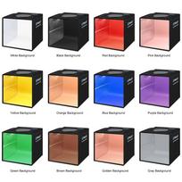 kubas - Fotogravavimo dėžė Puluz LED, 25cm - 6 nuotrauka