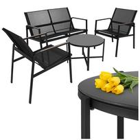 lauko baldai - Lauko baldų komplektas Gardlov, juoda sp., 4 vietų - 3 nuotrauka