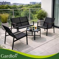 lauko baldai - Lauko baldų komplektas Gardlov, juoda sp., 4 vietų - 5 nuotrauka