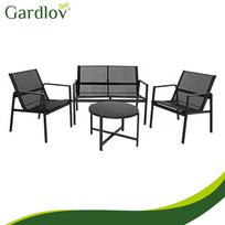 lauko baldai - Lauko baldų komplektas Gardlov, juoda sp., 4 vietų - 14 nuotrauka